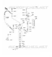MAITRE CYLINDRE ARRI&Egrave;RE pour Kawasaki KLX300R 2002
