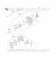 MOYEU AVANT pour Kawasaki KLX300R 2002