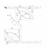 CACHE LAT&Eacute;RAL pour Kawasaki KLX300R 2003