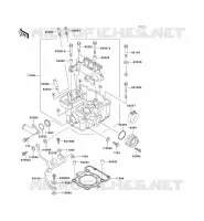 CULASSE pour Kawasaki KLX300R 2003