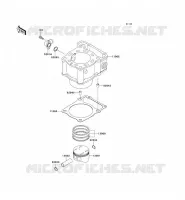 CYLINDRE/PISTON pour Kawasaki KLX300R 2003