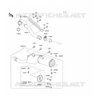 &Eacute;CHAPPEMENT pour Kawasaki KLX300R 2003