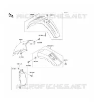 GARDE BOUE pour Kawasaki KLX300R 2003