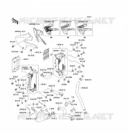 RADIATEUR pour Kawasaki KLX300R 2003