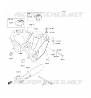 RESERVOIR CARBURANT pour Kawasaki KLX400SR 2004