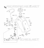 RESERVOIR CARBURANT pour Kawasaki KLX650R 1994