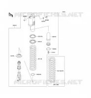 AMORTISSEUR pour Kawasaki KLX650 1996