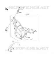 CH&Acirc;SSIS pour Kawasaki KLX650 1996