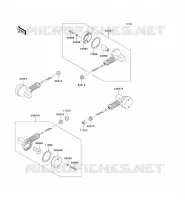 CLIGNOTANTS pour Kawasaki KLX650 1996