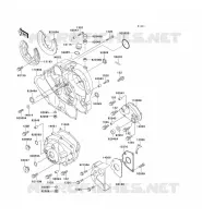 COUVERCLES MOTEUR pour Kawasaki KLX650 1996
