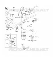 GUIDON pour Kawasaki KLX650 1996