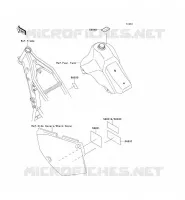 LABEL pour Kawasaki KLX650 1996