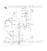 MAITRE CYLINDRE ARRI&Egrave;RE pour Kawasaki KLX650 1996