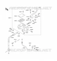 MAITRE CYLINDRE AV pour Kawasaki KLX650 1996