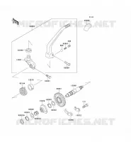 MECANISME DE KICK pour Kawasaki KLX650 1996