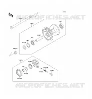 MOYEU AVANT pour Kawasaki KLX650 1996