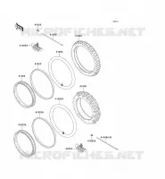 PNEUS pour Kawasaki KLX650 1996