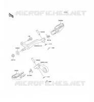 REPOSE PIED pour Kawasaki KLX650 1996