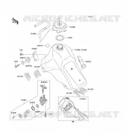 RESERVOIR CARBURANT pour Kawasaki KLX650 1996