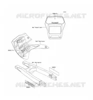STICKER pour Kawasaki KLX650 1996