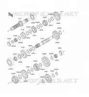 TRANSMISSION pour Kawasaki KLX650 1996