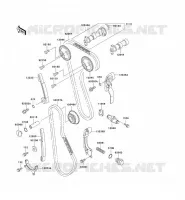 ARBRE A CAME/TENDEUR pour Kawasaki KLX650 1993
