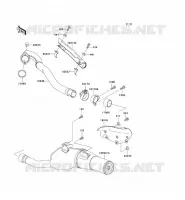 &Eacute;CHAPPEMENT pour Kawasaki KLX650 1996