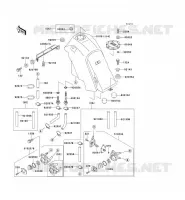 RESERVOIR CARBURANT pour Kawasaki KLX650 1996