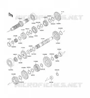 TRANSMISSION pour Kawasaki KLX650 1996