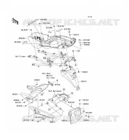 GARDE BOUE ARRI&Egrave;RE pour Kawasaki VERSYS 1000 2012