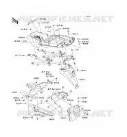 GARDE BOUE ARRI&Egrave;RE pour Kawasaki VERSYS 1000 2013
