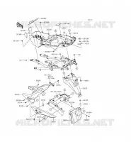 GARDE BOUE ARRI&Egrave;RE pour Kawasaki VERSYS 1000 2015
