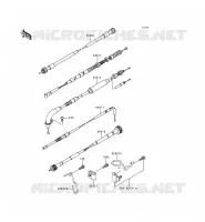 CABLES pour Kawasaki KMX125 1998
