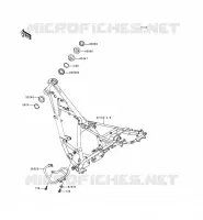 CH&Acirc;SSIS pour Kawasaki KMX125 1998