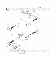 CLIGNOTANTS pour Kawasaki KMX125 1998