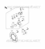 FREIN ARRIERE pour Kawasaki KMX125 1998