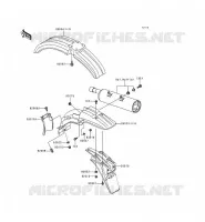GARDE BOUE pour Kawasaki KMX125 1998