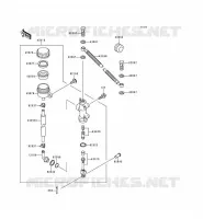 MAITRE CYLINDRE ARRI&Egrave;RE pour Kawasaki KMX125 1998
