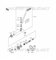 MECANISME DE KICK pour Kawasaki KMX125 1998