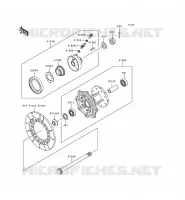 MOYEU AVANT pour Kawasaki KMX125 1998