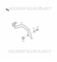 PEDALE DE FREIN pour Kawasaki KMX125 1998