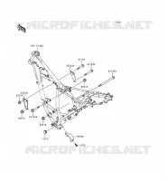 PIECE DE CADRE (COUVERTURE) pour Kawasaki KMX125 1998