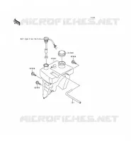 R&Eacute;SERVOIR D'HUILE pour Kawasaki KMX125 1998