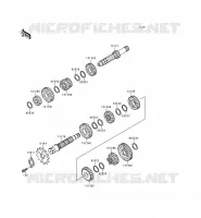 TRANSMISSION pour Kawasaki KMX125 1998