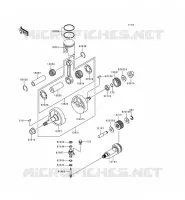 VILEBREQUIN/PISTON pour Kawasaki KMX125 1998