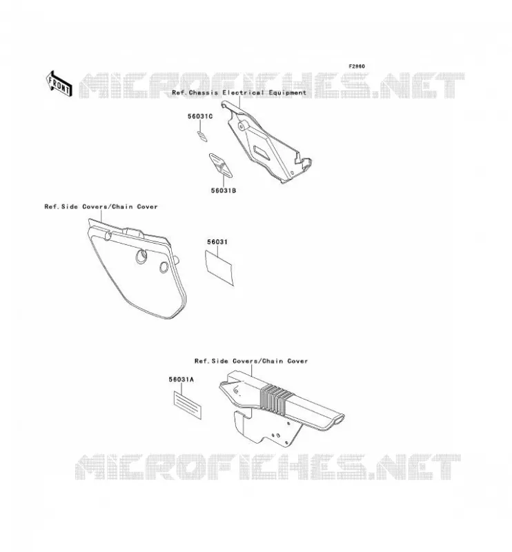 LABEL Kawasaki MOTOS 125 2000 KMX125  KMX125-A13