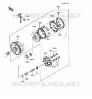 EMBRAYAGE pour Kawasaki KMX125 1988