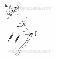 BEQUILLES pour Kawasaki KMX125 1989