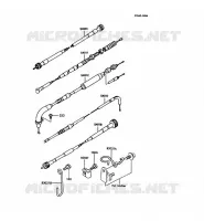 CABLES pour Kawasaki KMX125 1989