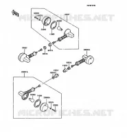 CLIGNOTANTS pour Kawasaki KMX125 1989